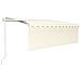 Tenda da Sole Retrattile Automatica con Parasole 4x3 m Crema - Foto miniatura 2