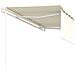 Tenda da Sole Retrattile Automatica con Parasole 4x3 m Crema - Foto miniatura 3