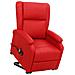 Poltrona Alzapersona Rosso in Similpelle - Foto miniatura 1
