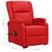 Poltrona Alzapersona Rosso in Similpelle - Foto miniatura 8