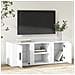 Mobile Porta Tv Bianco 100x31,5x35 Cm In Legno Multistrato - Foto miniatura 3