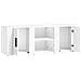 Mobile Porta Tv Bianco 100x31,5x35 Cm In Legno Multistrato - Foto miniatura 7
