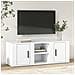 Mobile Porta Tv Bianco 100x31,5x35 Cm In Legno Multistrato - Foto miniatura 1