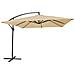 Parasole Offset Molokai Quadrato 2,7x2,7m Beige - Foto miniatura 7