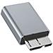 Adattatore Da Usb-c Femmina A Micro B Maschio Carica Sincronizza Compatto - Foto miniatura 3