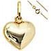 Ciondolo Cuore Piccolo 333 Oro Con Catena 50 Cm Cuore Oro - Foto miniatura 1