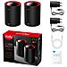 M3000 2-Pack Dual-band (2.4 GHz / 5 GHz) Wi-Fi 6 (802.11ax) Nero, Rosso 1 Interno - Foto miniatura 5