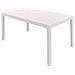 Tavolo Da Esterno Rettangolare 150x90 Cm Con Struttura In Resina E Piano Effetto Doghe Palau - Foto miniatura 5