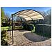 Gazebo Arcato 3x4 Mt Con Telo In Poliestere Rimessa Auto Copertura Ombreggiante Gwenda - Foto miniatura 2