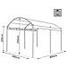 Gazebo Arcato 3x4 Mt Con Telo In Poliestere Rimessa Auto Copertura Ombreggiante Gwenda - Foto miniatura 6
