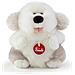 Peluche Tudh0000 Fluffies Fluffy Cane Grigio E Bianco - Foto miniatura 1
