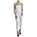 Abito Tuta Aderente Senza Spalline In Nylon Bianco - It40-s - Foto miniatura 1