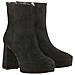 Nora Booties Stivaletti Velluto Scarpe Donna Nero Eu 38, 6-106902 0100 - Foto miniatura 1