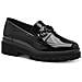 Black Patent Elegant Closed Loafers Mocassino Sintetico E Tessile Scarpe Donna Nero Eu 37, 5-24710-43 018 - Foto miniatura 1