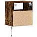 Mobile TV a Parete con Luci LED Rovere Fumo 41x31x45 cm - Foto miniatura 2