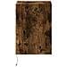 Mobile TV a Parete con Luci LED Rovere Fumo 41x31x45 cm - Foto miniatura 3