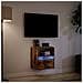 Mobile TV a Parete con Luci LED Rovere Fumo 41x31x45 cm - Foto miniatura 5