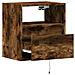 Mobile TV a Parete con Luci LED Rovere Fumo 41x31x45 cm - Foto miniatura 6