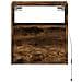 Mobile TV a Parete con Luci LED Rovere Fumo 41x31x45 cm - Foto miniatura 9