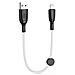 Cavo Di Ricarica Rapida Usb Nb247 - Lightning - 6 A - 25 Cm Con Clip - Bianco - Foto miniatura 1