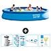 Piscina Fuori Terra - In Giro - 457x457x84 Cm - Blu - Include Accessori Coordinati Cb94 - Foto miniatura 1