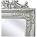 Specchio Autoportante Stile Barocco 160x40 Cm Argento - Foto miniatura 3