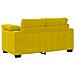 Set di Divani 3 pz con Cuscini giallo in Velluto - Foto miniatura 8