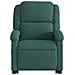 Poltrona Alzapersona Reclinabile Verde Scuro in Velluto - Foto miniatura 9