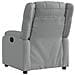 Poltrona Elettrica Reclinabile Grigio Chiaro in Tessuto - Foto miniatura 5