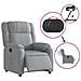 Poltrona Elettrica Reclinabile Grigio Chiaro in Tessuto - Foto miniatura 6