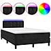 Letto a Molle con Materasso e LED Nero 120x190 cm in Velluto - Foto miniatura 1