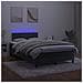 Letto a Molle con Materasso e LED Nero 120x190 cm in Velluto - Foto miniatura 4
