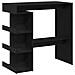 Tavolo da bar in rovere nero con rack per riporre, 100x50x101.5 cm - Foto miniatura 1