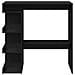 Tavolo da bar in rovere nero con rack per riporre, 100x50x101.5 cm - Foto miniatura 6