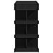 Tavolo da bar in rovere nero con rack per riporre, 100x50x101.5 cm - Foto miniatura 7