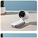 Ventilatore Portatile Ad Alta Velocità Con Display Digitale - Regolabile, Pieghevole E Multifunzionale White - Foto miniatura 3