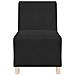 Unità di Divano Modulare Senza Braccioli 2 pcs Nero - Foto miniatura 5