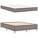 Letto a molle con materasso Taupe e bianco 160 x 200 cm Tessuto - Foto miniatura 6