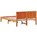 Struttura del letto Marrone 135 x 190 cm Legno massello di pino - Foto miniatura 8