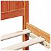 Struttura del letto Marrone 135 x 190 cm Legno massello di pino - Foto miniatura 9