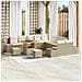 Set Divano da Giardino 13 pcs Beige e Crema 80 x 80 x 71 cm - Foto miniatura 2