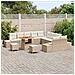 Set Divano da Giardino 13 pcs Beige e Crema 80 x 80 x 71 cm - Foto miniatura 3
