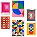 Set Di 6 Stampe Bauhaus – Forme Geometriche In Colori Vivaci: Illustrazioni Di Design Per Le Pareti Delle Stanze Della Tua Casa A3 & A4 Senza Cornice - Foto miniatura 1