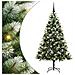 Albero di Natale artificiale a cerniera con neve fioccata - Foto miniatura 1