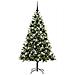 Albero di Natale artificiale a cerniera con neve fioccata - Foto miniatura 3