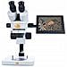 Mikroscopio Stereoscopico Trinoculare Mercury Pro Msmp-t-ps1 - Display 8"" | Zoom 7x-45x | Ideale Per Elettronica E Gioielleria - Foto miniatura 2