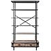 Scaffale In Metallo Grigio E Legno 100x40x181h - Foto miniatura 2