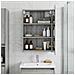 Mobiletto per specchio da bagno con lo scaffale Grigio Sonoma - Foto miniatura 2