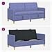 Divano con Storage Blu jeans 172 x 78 x 87 cm Poliestere - Foto miniatura 7