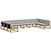 Set di divani da esterno 10 pcs Bianco e Grigio Chiaro - Foto miniatura 1